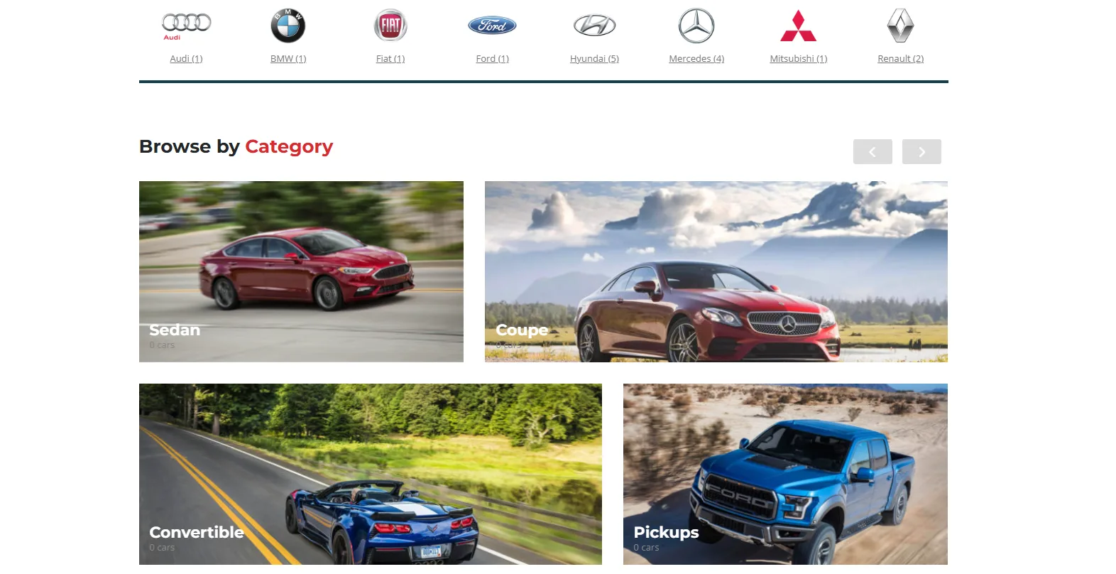 Κατηγορίες και μάρκες οχημάτων στο Ready Cars auto marketplace