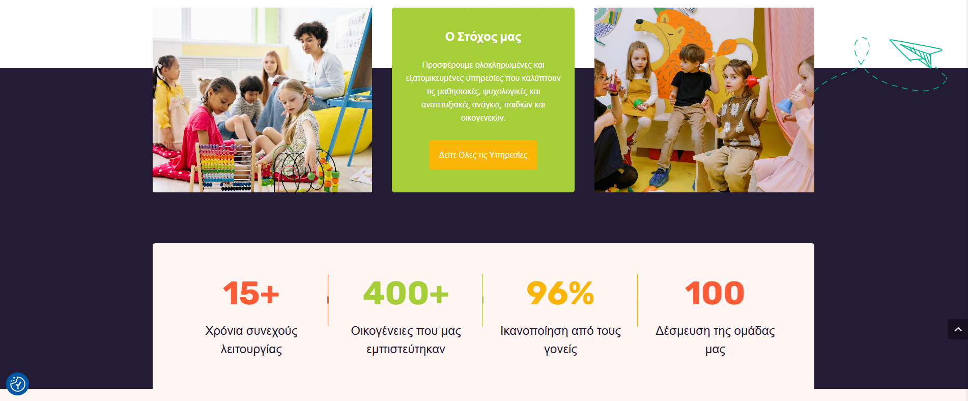 Ενότητα στόχου και στατιστικών στο website του Κέντρου Μελέτης ΑΒΓ